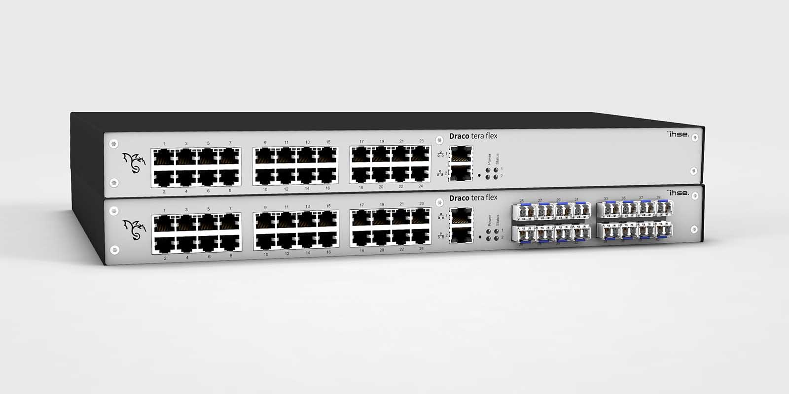 IHSE launches the new Draco Tera Flex series of KVM matrix switches