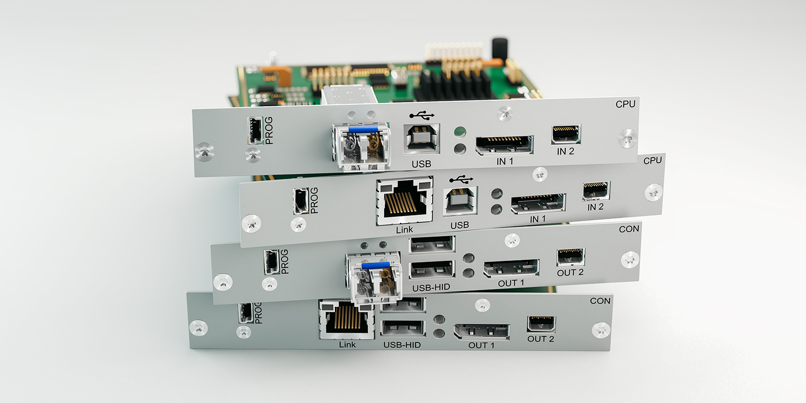 Simple and flexible KVM signal extension for dual-head DisplayPort monitors